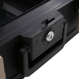 0.39 cu. ft. Molded Fire Resistant and Waterproof Legal Document Storage Chest with Key and Double Latch Lock