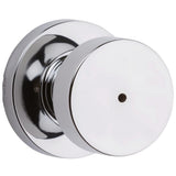 Pismo Round Matte Black Bed/Bath Door Knob Featuring Microban Antimicrobial Technology - Super Arbor