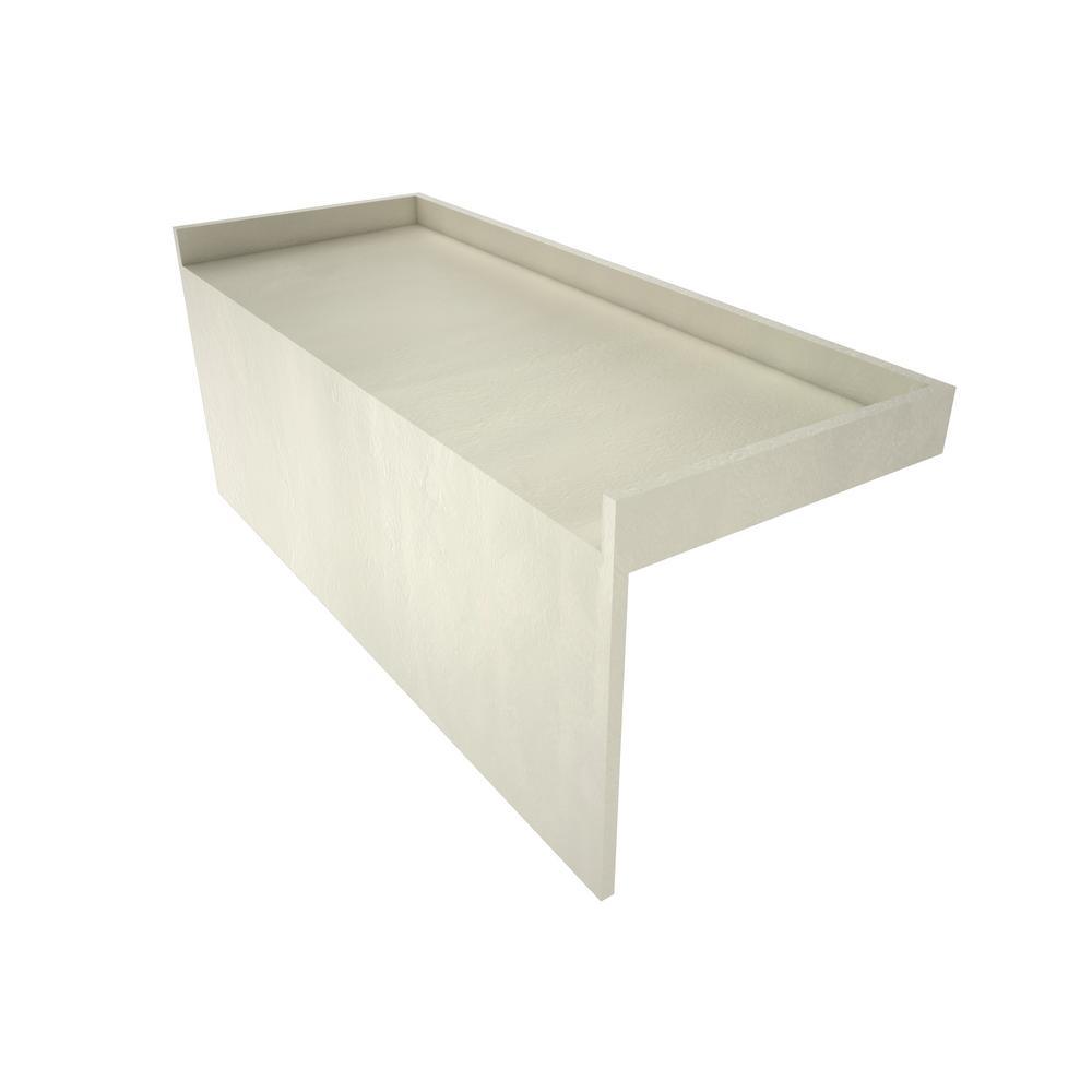 Redi Bench 34 in. W x 12 in. D Shower Seat in Gray Fits All Tile Redi Shower Bases 38 in. W - Super Arbor