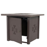30 in. Square Outdoor Propane Gas Fire Pit Table 50000 BTU - Super Arbor