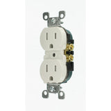 15 Amp Tamper-Resistant Duplex Outlet, White (10-Pack) - Super Arbor