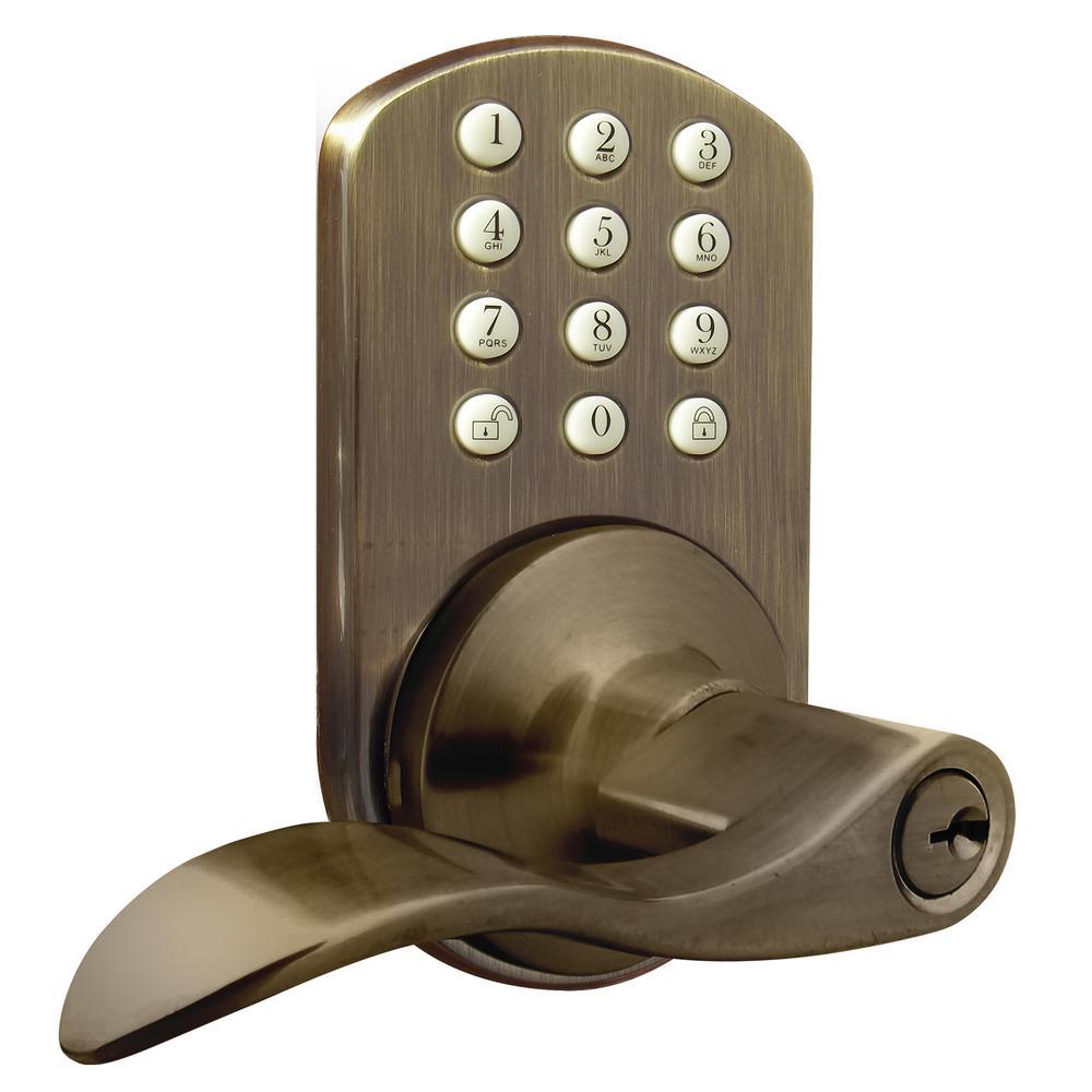 Oil Rubbed Bronze Keyless Entry Deadbolt and Lever Handle Door Lock with Electronic Digital Keypad - Super Arbor