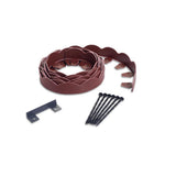 ProFlex 2 in. x 100 ft. Red Polyethylene Scalloped Woodgrain  No-Dig Edging Kit