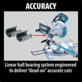 10 in. Dual Slide Compound Miter Saw with 10 in. x 80T Micro-Polished Miter Saw Blade