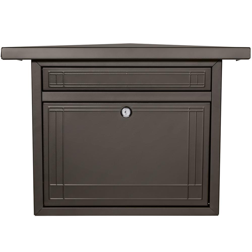 Frank Lloyd Wright Collection Beachy Wall Mount Locking Mailbox - Super Arbor