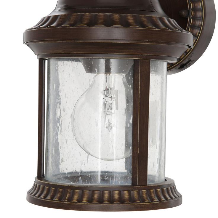 Bronze Motion Sensor Outdoor Wall Mount Coach Light Sconce