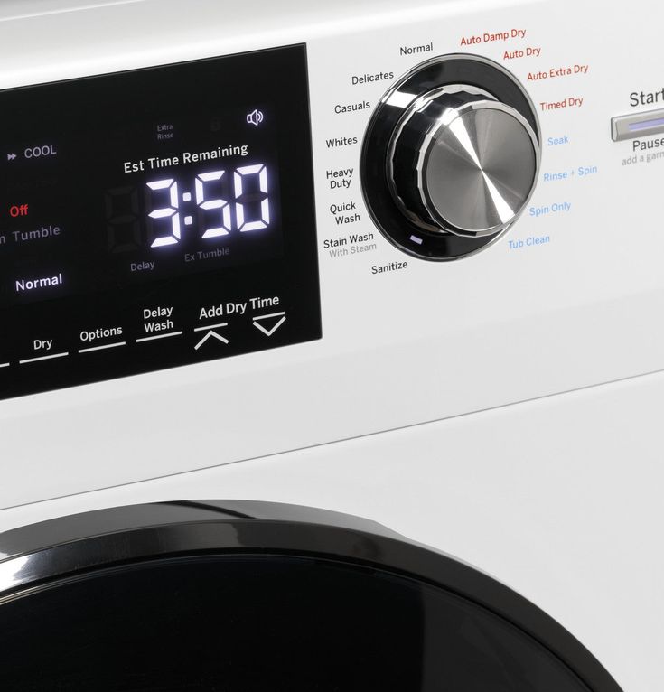 GE 2.4 cu. ft. White High-Efficiency 120-Volt Ventless Electric All-in-One Washer Dryer Combo