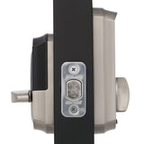 Camelot Satin Nickel Touch Electronic Door Lock Deadbolt and Georgian Knob - Super Arbor