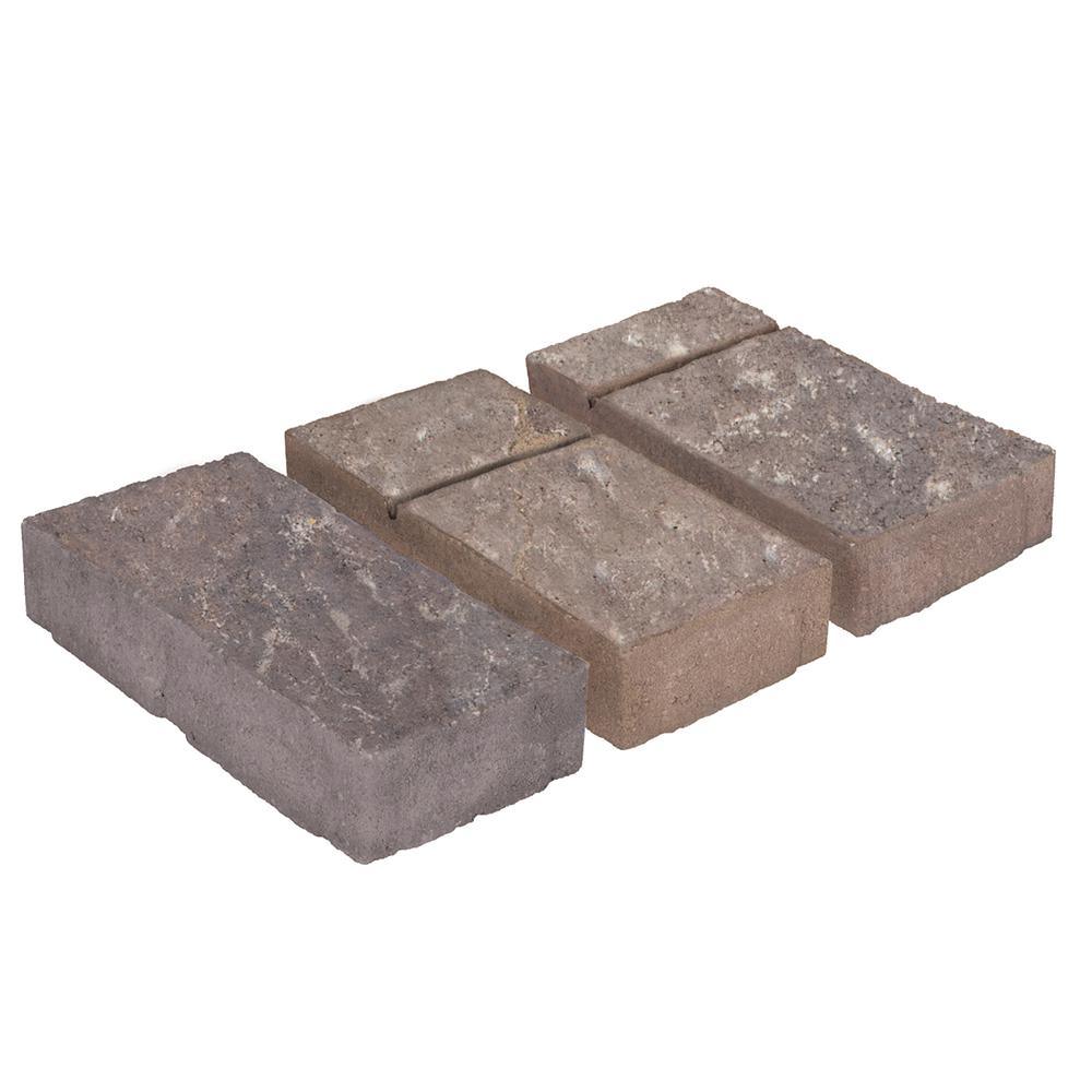 Marseilles 7 in. 3.5 in. x 2.25 in. Carriage House Beige/Charcoal Concrete Paver - Super Arbor