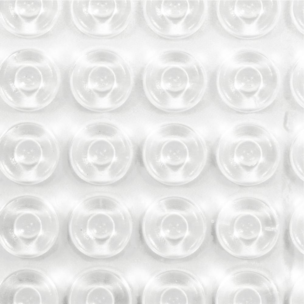Adhesive Clear Rubber Feet Bumper Stops with Nipple Door Cupboard Drawer Cabinet Kitchen (100-Pack) - Super Arbor