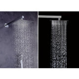 1-Spray Patterns with 1.5 GPM 10 in. Wall Mount Dual Shower Heads in Chrome - Super Arbor