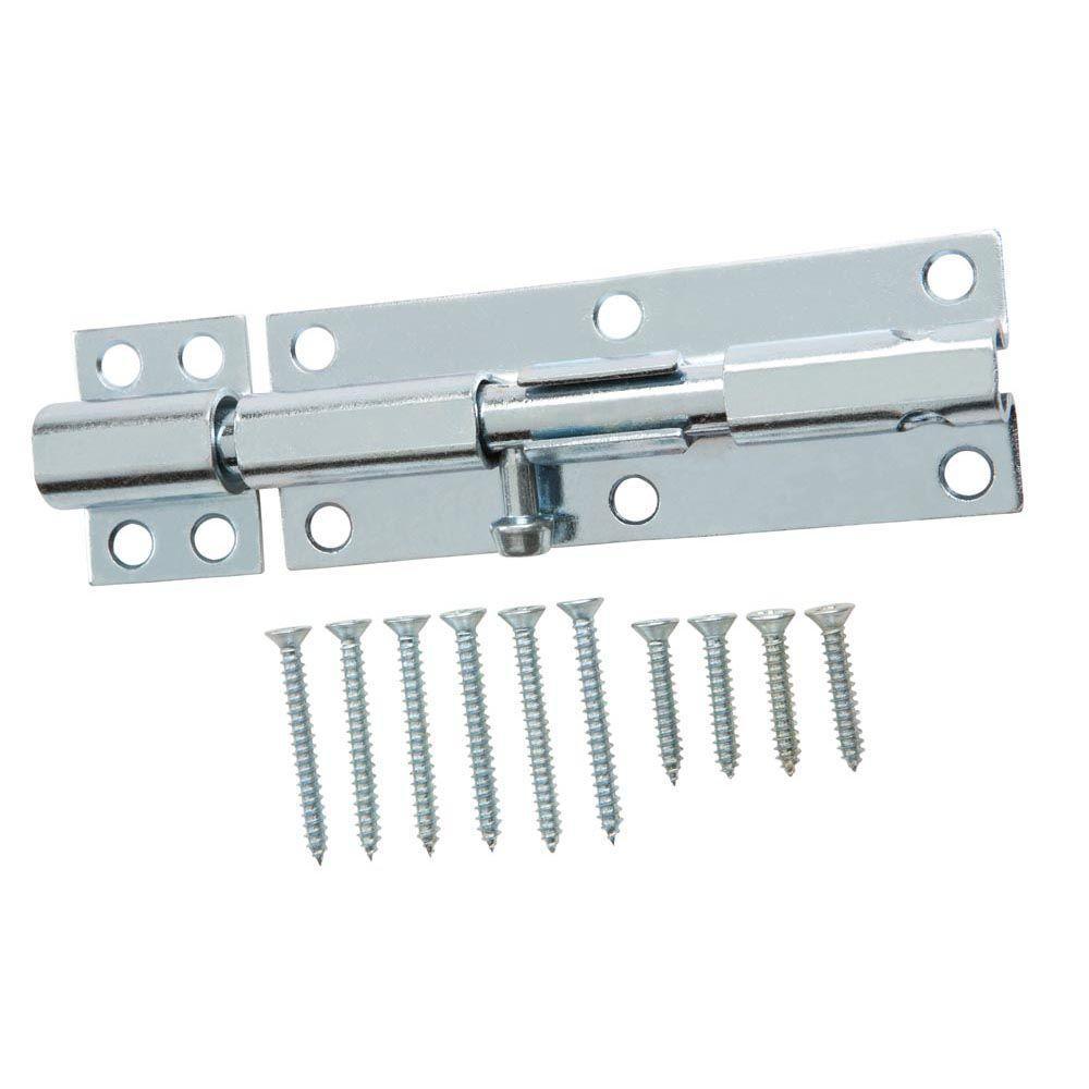 6 in. Galvanized Heavy Duty Barrel Bolt - Super Arbor