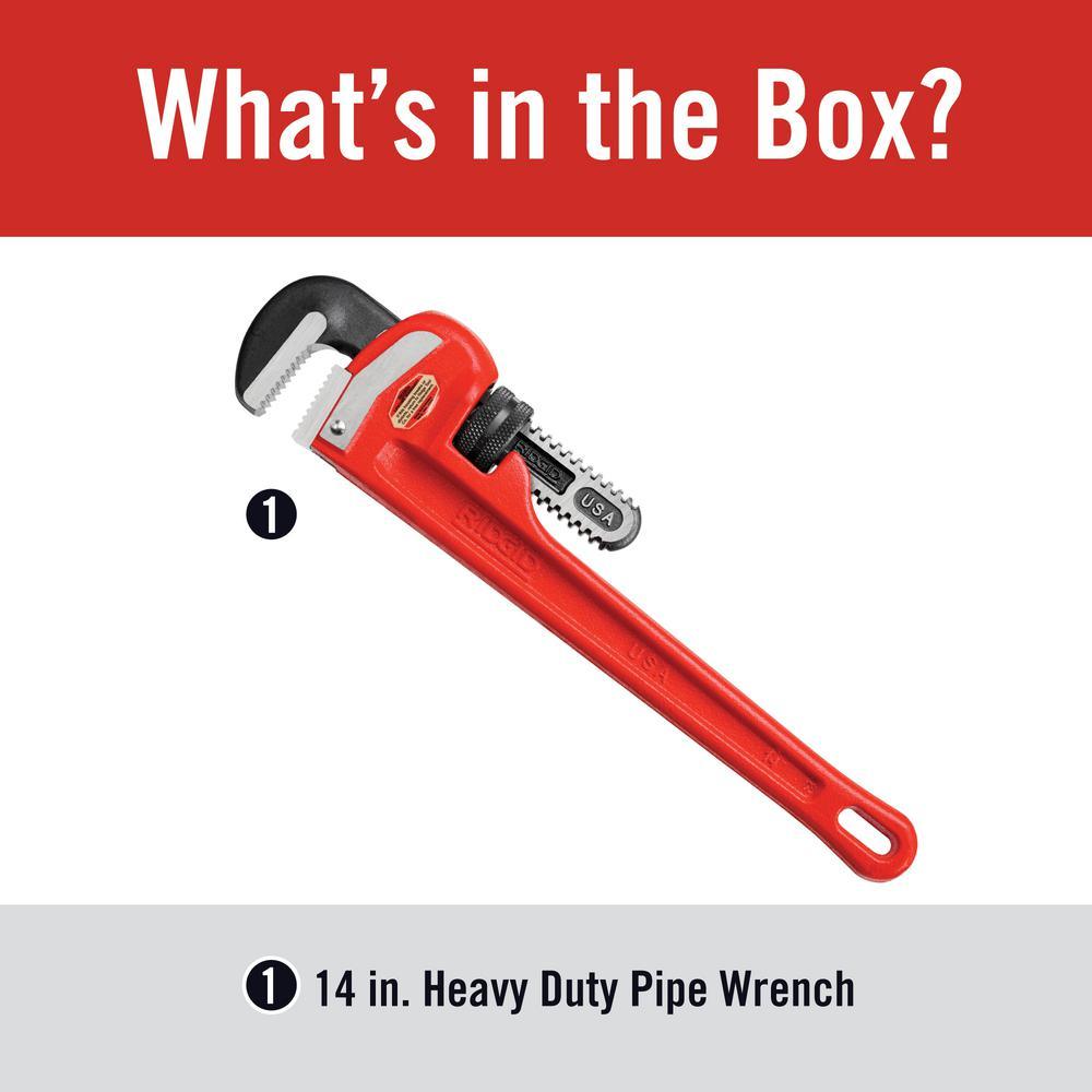 14 in. Heavy-Duty Straight Pipe Wrench - Super Arbor