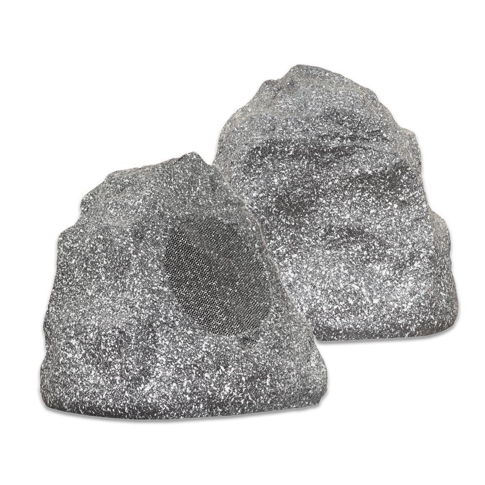Outdoor Granite Rock 2-Speaker Set for Deck Patio Garden - Super Arbor