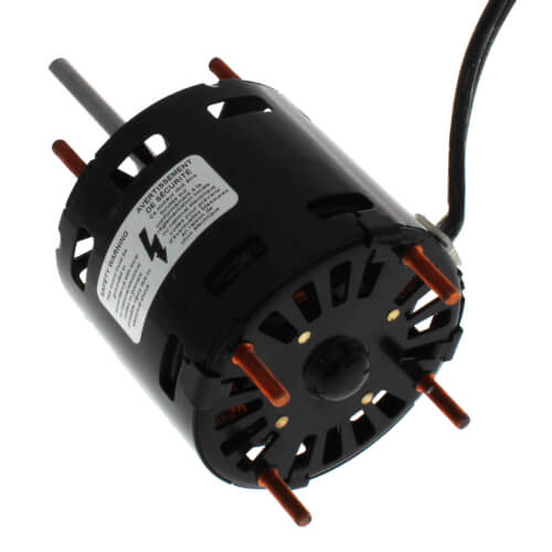 Fasco D1124 inducer motor - side view (Type: Shaded Pole; Voltage: 115V)