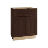 Home Decorators Collection Newport 24 in. W x 24 in. D x 34.5 in. H Assembled Plywood Sink Base Kitchen Cabinet in Manganite with Soft Close