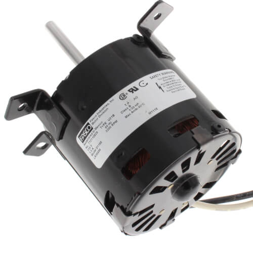 Fasco D1198 inducer motor - side view (Type: Shaded Pole; Voltage: 115V)