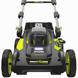RYOBI 20 in. 40-Volt Brushless Smart TREK Self‑Propelled Cordless Lawn Mower with Two 6.0Ah Batteries and Charger