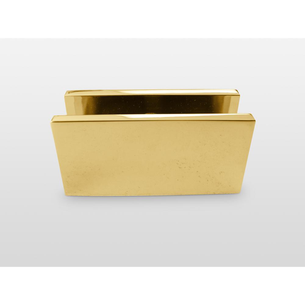 34 in. x 58 in. Frameless Glass Hinged Bathtub Door in Polished Brass - Super Arbor