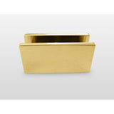 34 in. x 58 in. Frameless Glass Hinged Bathtub Door in Polished Brass - Super Arbor