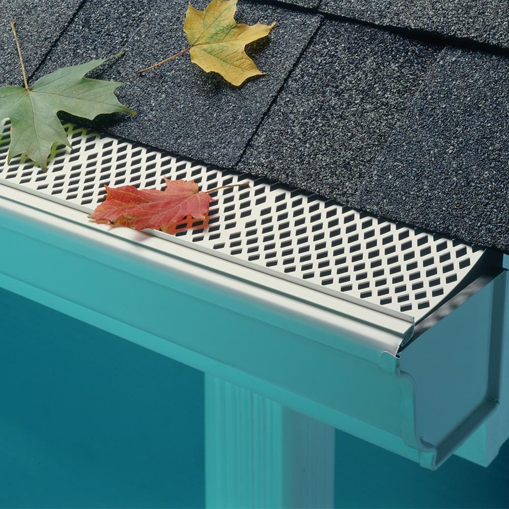3 ft. White Snap-In Filter Gutter Guard