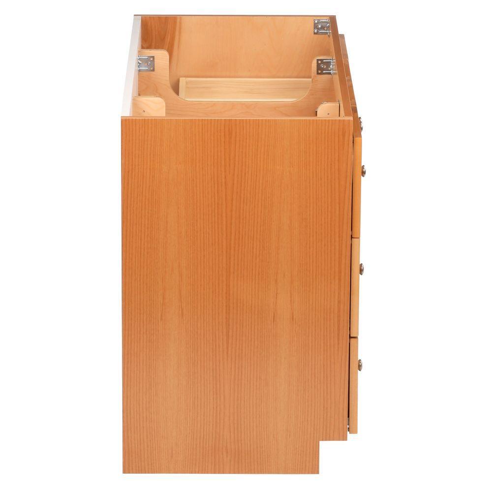 Shaker 42 in. W x 21 in. D x 34.5 in. H Vanity Cabinet Only in Natural Alder - Super Arbor