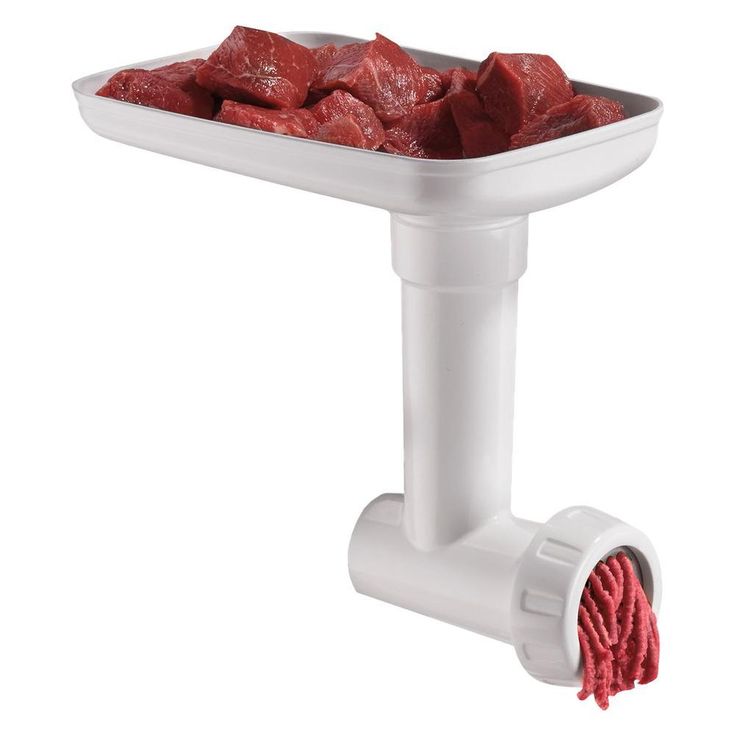 Stand Mixer Meat Grinder Attachment Stainless Steel for 5.5 qt. Stand Mixer White