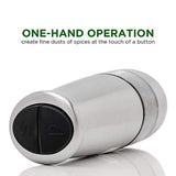 Stainless Steel Silver 2-in-1 Automatic Electric Salt and Pepper Grinder, Battery Operated, 6 AAA