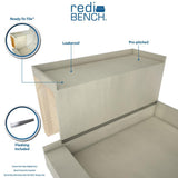 Redi Bench 36 in. x 12 in. Shower Bench Fits All Tile Redi Shower Bases 40 in. W - Super Arbor