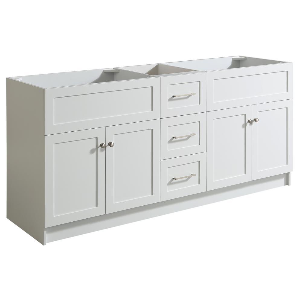 Hamlet 72 in. W x 21.5 in. D x 33.5 in. H Bath Vanity Cabinet Only in White - Super Arbor