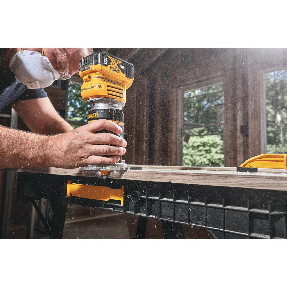 20-Volt MAX XR Lithium-Ion Cordless Woodworking Combo Kit (2-Tool) with Brushless Jigsaw & Brushless Router - Super Arbor