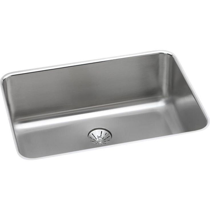 Lustertone Undermount Stainless Steel 27 in. Single Bowl Kitchen Sink with 10 in. Bowl