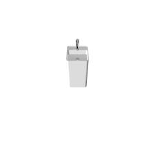 Badeloft USA Stone Resin Freestanding Sink in Matte White