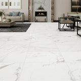 Home Decorators Collection Carrara Polished Porcelain Tile 12x24