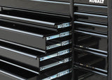 Kobalt 71-in L x 42.7-in H 15-Drawers Rolling Black Wood Work Bench