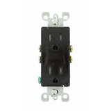 Decora 15 Amp Tamper Resistant Duplex Outlet, Brown - Super Arbor