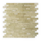 Inoxia SpeedTiles Bengal Brown 11.77 in. x 11.57 in. x 8 mm Stone Self-Adhesive Wall Mosaic Tile (11.4 sq. ft. / case) - Super Arbor