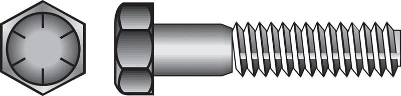 Hillman 1/2 in. Diameter x 4 in. Length Heat-Treated Steel Hex Head Cap Screw, Grade 8, 25-Pack