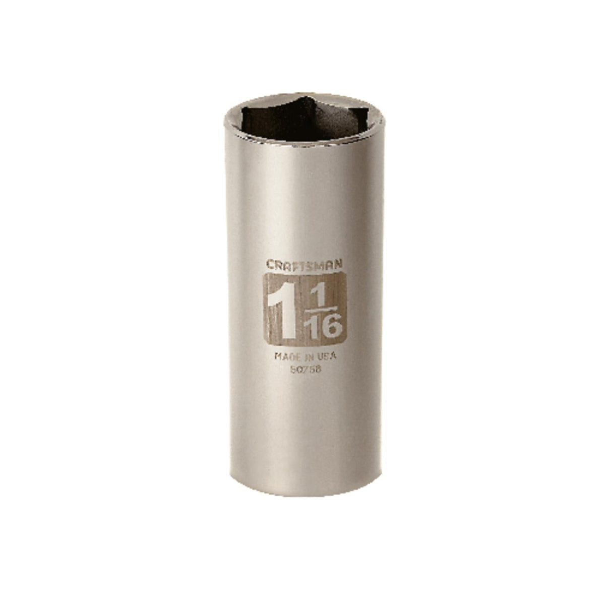 Craftsman 1-1/16 in. SAE 6 Point Deep Socket, 1/2 in. Drive