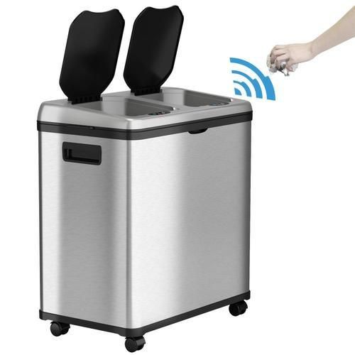 iTouchless 16-gallon Stainless Steel Recycling Bin