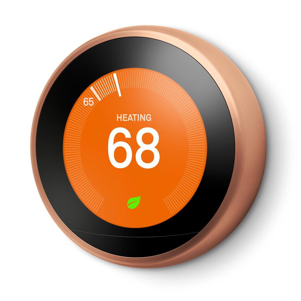 Nest Learning Thermostat 3rd Gen in Copper - Super Arbor