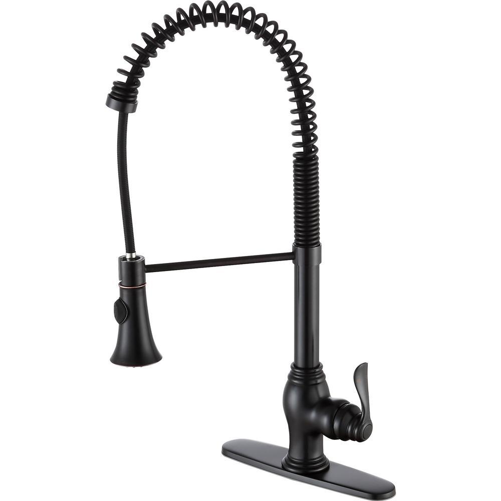 Bastion Single Handle Standard Kitchen Faucet in Brushed Nickel