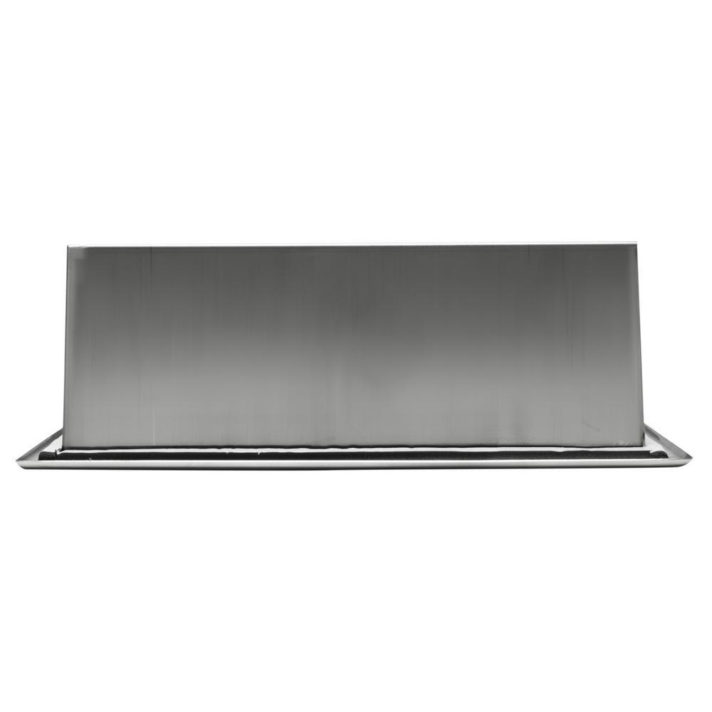24 in. x 12 in. x 4 in. Niche in Polished Stainless Steel - Super Arbor