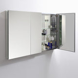 49 in. W x 36 in. H x 5 in. D Frameless Recessed or Surface-Mounted Bathroom Medicine Cabinet