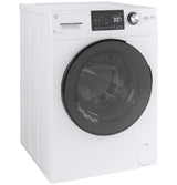 GE 2.4 cu. ft. White High-Efficiency 120-Volt Ventless Electric All-in-One Washer Dryer Combo