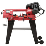 5 Amp 4.5 in. Stationary Metal Cutting Band Saw with Stand - Super Arbor