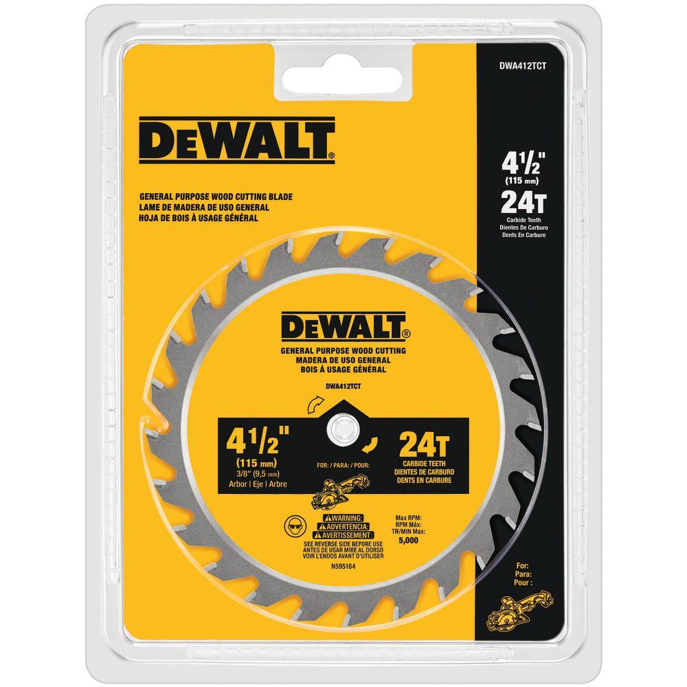 Atomic 4-1/2 in. 24-Tooth Circular Saw Blade (5-Pack) - Super Arbor
