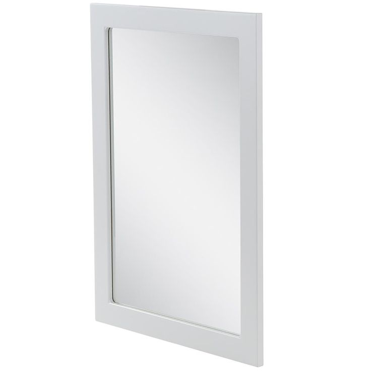 Lancaster 20 in. W x 27 in. H Framed Wall Mirror in Pearl Gray