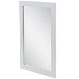 Lancaster 20 in. W x 27 in. H Framed Wall Mirror in Pearl Gray
