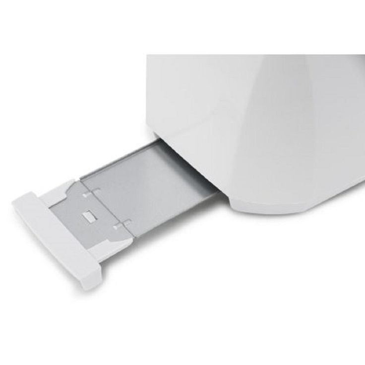 4-Slice White Long Slot Toaster with Cool-Touch Exterior